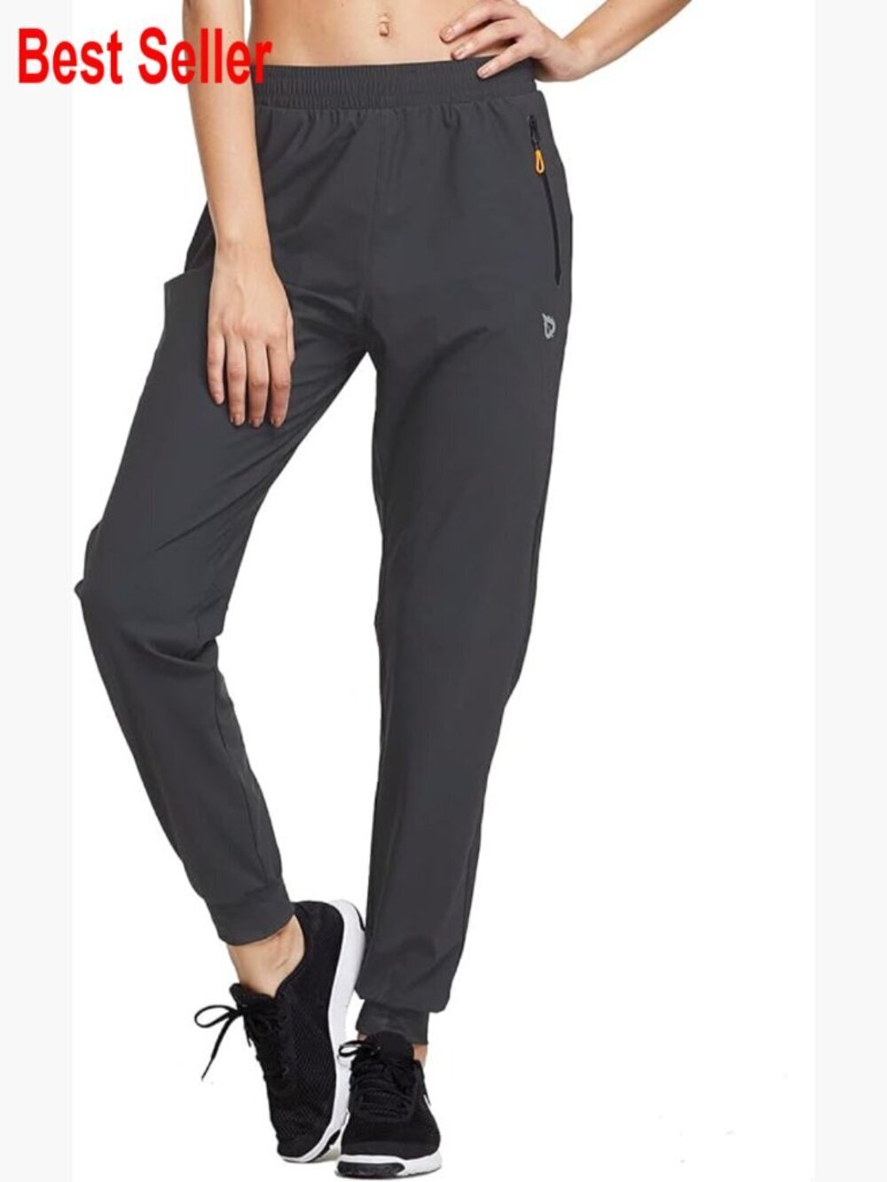 Women's Joggers Quick Dry Lightweight Workout Pants with Zipper Pockets